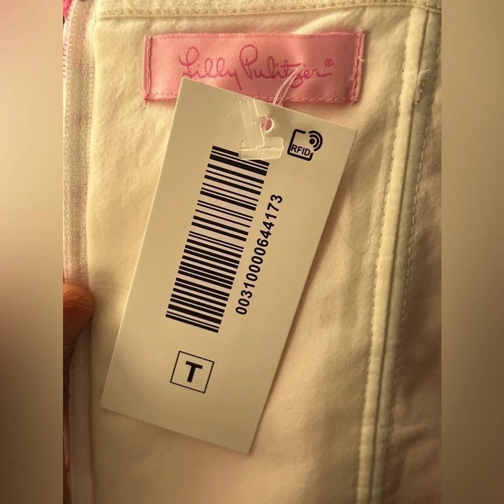 Lilly Pulitzer NWT Allegra Dress Holy Roses hotty pink roses eyelet dress size 4 - Picture 7 of 10